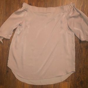 Off Shoulder Satin Top